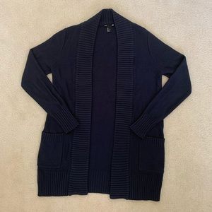 H&M Basics navy long cardigan